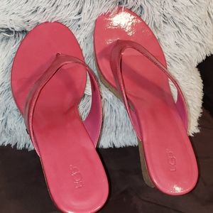 UGG hot pink wedge sandal